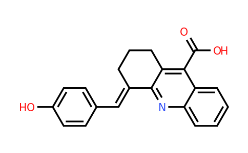 748777-73-3 | 4-[(4-hydroxyphenyl)methylidene]-1,2,3,4-tetrahydroacridine-9-carboxylic acid