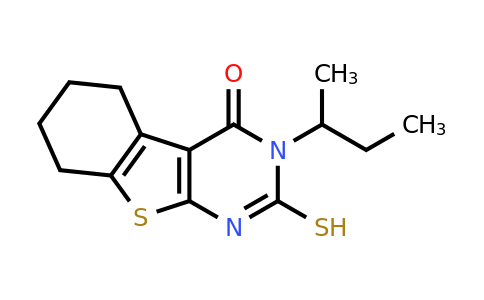 748777-81-3 | 3-(Sec-butyl)-2-mercapto-5,6,7,8-tetrahydrobenzo[4,5]thieno[2,3-d]pyrimidin-4(3h)-one