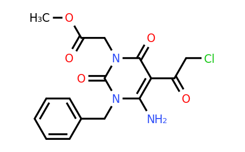 749219-02-1 | Methyl 2-(4-amino-3-benzyl-5-(2-chloroacetyl)-2,6-dioxo-3,6-dihydropyrimidin-1(2h)-yl)acetate