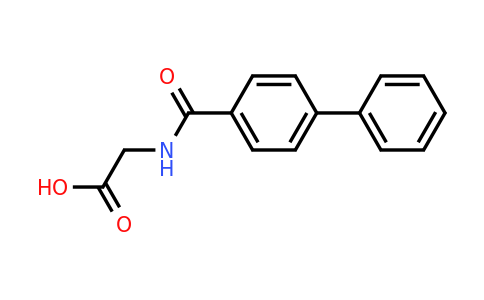 2-[(4-phenylphenyl)formamido]acetic acid