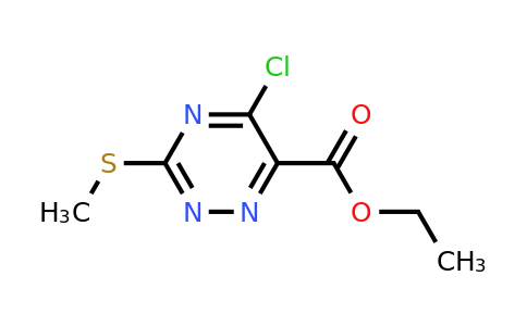 75824-03-2 | Ethyl 5-chloro-3-(methylthio)-1,2,4-triazine-6-carboxylate