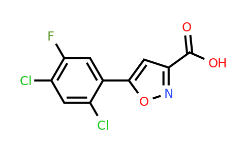 763109-73-5 | 5-(2,4-Dichloro-5-fluorophenyl)isoxazole-3-carboxylic acid