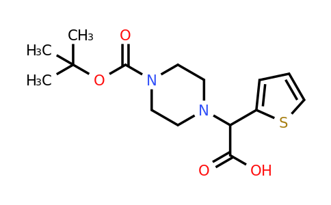 763109-79-1 | 2-(4-(tert-Butoxycarbonyl)piperazin-1-yl)-2-(thiophen-2-yl)aceticacid