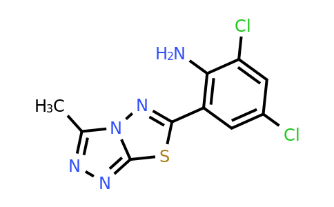 765926-19-0 | 2,4-Dichloro-6-(3-methyl-[1,2,4]triazolo[3,4-b][1,3,4]thiadiazol-6-yl)aniline
