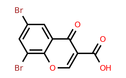 76743-82-3 | 6,8-Dibromo-4-oxo-4h-chromene-3-carboxylic acid