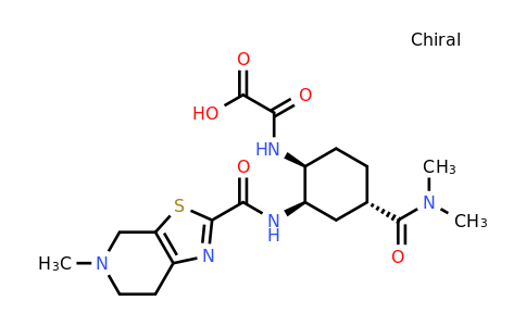 767625-11-6 | 2-(((1S,2R,4S)-4-(Dimethylcarbamoyl)-2-(5-methyl-4,5,6,7-tetrahydrothiazolo[5,4-c]pyridine-2-carboxamido)cyclohexyl)amino)-2-oxoacetic acid (Edoxaban Impurity)
