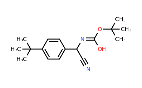 774225-35-3 | tert-Butyl ((4-(tert-butyl)phenyl)(cyano)methyl)carbamate
