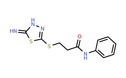 774551-96-1 | 3-((5-Imino-4,5-dihydro-1,3,4-thiadiazol-2-yl)thio)-N-phenylpropanamide