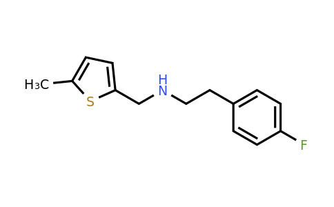 774554-73-3 | 2-(4-Fluorophenyl)-N-((5-methylthiophen-2-yl)methyl)ethan-1-amine