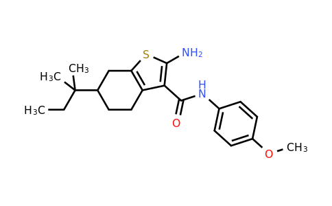 774575-33-6 | 2-Amino-N-(4-methoxyphenyl)-6-(tert-pentyl)-4,5,6,7-tetrahydrobenzo[b]thiophene-3-carboxamide