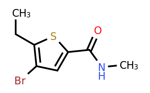 774589-55-8 | 4-Bromo-5-ethyl-N-methylthiophene-2-carboxamide