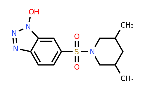 775314-78-8 | 6-[(3,5-dimethylpiperidin-1-yl)sulfonyl]-1h-1,2,3-benzotriazol-1-ol