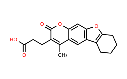 777857-60-0 | 3-(4-Methyl-2-oxo-6,7,8,9-tetrahydro-2h-benzofuro[3,2-g]chromen-3-yl)propanoic acid