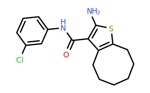 777876-93-4 | 2-Amino-N-(3-chlorophenyl)-4,5,6,7,8,9-hexahydrocycloocta[b]thiophene-3-carboxamide