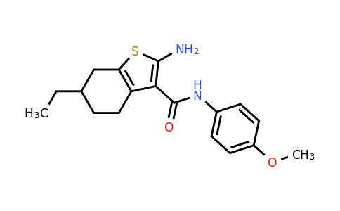 777879-12-6 | 2-Amino-6-ethyl-N-(4-methoxyphenyl)-4,5,6,7-tetrahydrobenzo[b]thiophene-3-carboxamide
