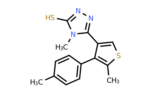 777879-42-2 | 4-Methyl-5-(5-methyl-4-(p-tolyl)thiophen-3-yl)-4H-1,2,4-triazole-3-thiol