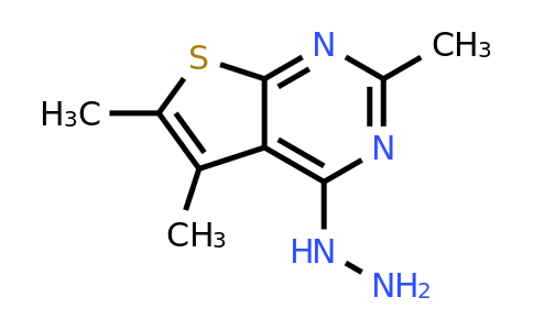77995-55-2 | 4-Hydrazinyl-2,5,6-trimethylthieno[2,3-d]pyrimidine