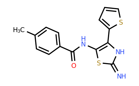 780775-43-1 | n-(2-Imino-4-(thiophen-2-yl)-2,3-dihydrothiazol-5-yl)-4-methylbenzamide