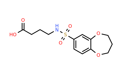 781626-94-6 | 4-(3,4-Dihydro-2h-1,5-benzodioxepine-7-sulfonamido)butanoic acid