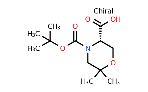 783349-78-0 | (S)-4-(tert-Butoxycarbonyl)-6,6-dimethylmorpholine-3-carboxylic acid