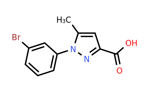 784142-84-3 | 1-(3-Bromophenyl)-5-methyl-1h-pyrazole-3-carboxylic acid