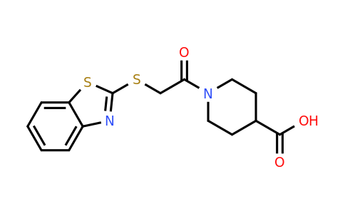 1-(2-(Benzo[d]thiazol-2-ylthio)acetyl)piperidine-4-carboxylic acid