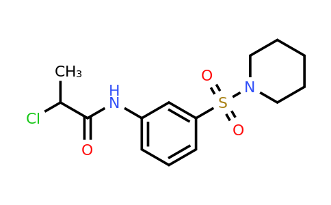 2-Chloro-n-[3-(piperidine-1-sulfonyl)phenyl]propanamide