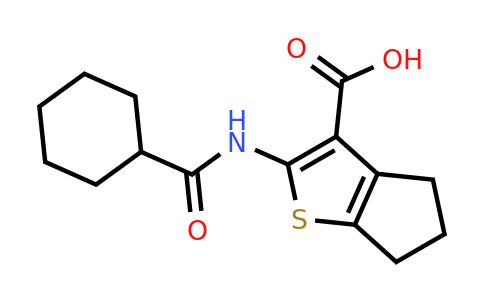 790263-42-2 | 2-Cyclohexaneamido-4h,5h,6h-cyclopenta[b]thiophene-3-carboxylic acid