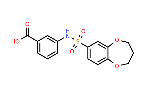 790272-30-9 | 3-(3,4-Dihydro-2h-1,5-benzodioxepine-7-sulfonamido)benzoic acid