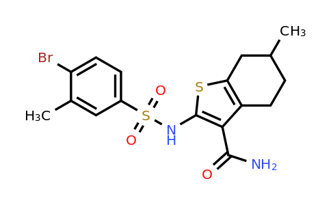790284-91-2 | 2-(4-Bromo-3-methylbenzenesulfonamido)-6-methyl-4,5,6,7-tetrahydro-1-benzothiophene-3-carboxamide