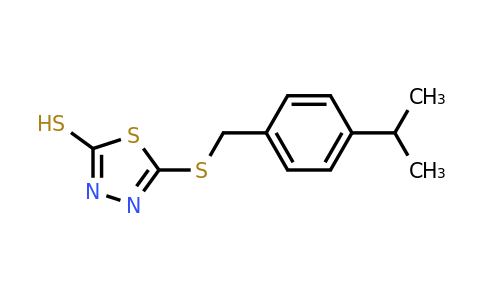 790681-66-2 | 5-((4-Isopropylbenzyl)thio)-1,3,4-thiadiazole-2-thiol