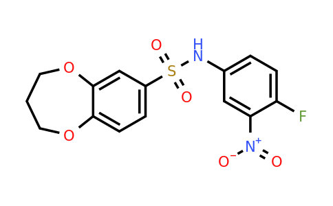 790681-73-1 | n-(4-Fluoro-3-nitrophenyl)-3,4-dihydro-2h-1,5-benzodioxepine-7-sulfonamide