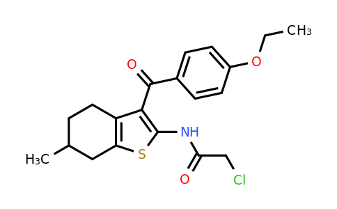 792954-21-3 | 2-Chloro-n-[3-(4-ethoxybenzoyl)-6-methyl-4,5,6,7-tetrahydro-1-benzothiophen-2-yl]acetamide