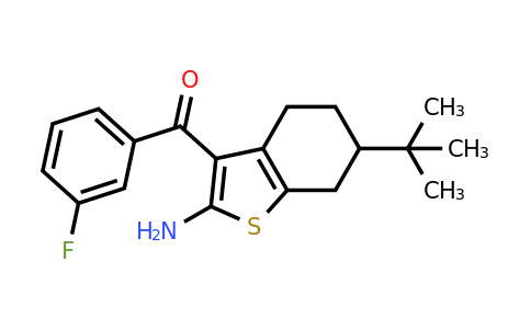 793678-84-9 | 6-tert-Butyl-3-(3-fluorobenzoyl)-4,5,6,7-tetrahydro-1-benzothiophen-2-amine