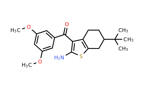 793678-85-0 | 6-tert-Butyl-3-(3,5-dimethoxybenzoyl)-4,5,6,7-tetrahydro-1-benzothiophen-2-amine