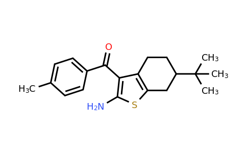 793716-16-2 | 6-tert-Butyl-3-(4-methylbenzoyl)-4,5,6,7-tetrahydro-1-benzothiophen-2-amine