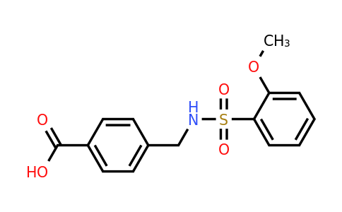 4-[(2-methoxybenzenesulfonamido)methyl]benzoic acid