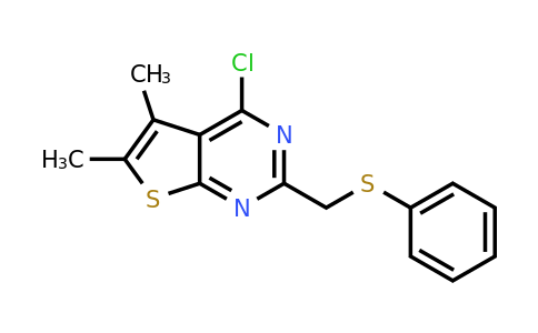 793727-54-5 | 4-Chloro-5,6-dimethyl-2-[(phenylsulfanyl)methyl]thieno[2,3-d]pyrimidine