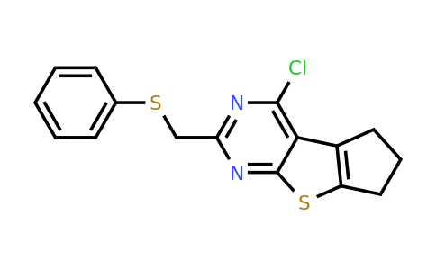 793727-55-6 | 4-Chloro-6,7-dihydro-2-[(phenylthio)methyl]-5H-cyclopenta[4,5]thieno[2,3-d]pyrimidine