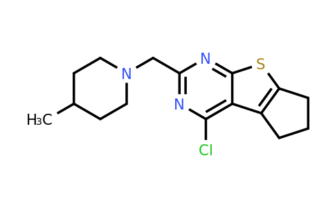 793727-91-0 | 4-Chloro-6,7-dihydro-2-[(4-methyl-1-piperidinyl)methyl]-5H-cyclopenta[4,5]thieno[2,3-d]pyrimidine