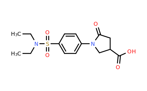 794554-83-9 | 1-[4-(diethylsulfamoyl)phenyl]-5-oxopyrrolidine-3-carboxylic acid