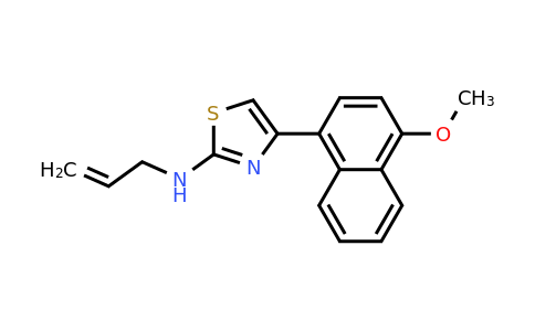 4-(4-Methoxy-1-naphthalenyl)-N-2-propen-1-yl-2-thiazolamine