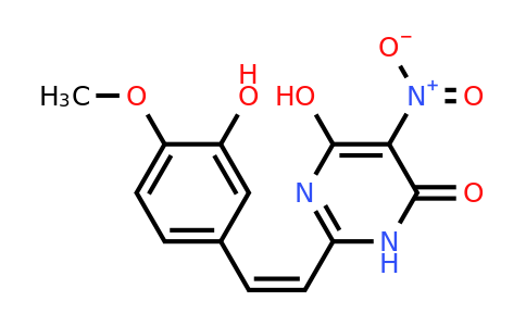 797779-25-0 | 6-Hydroxy-2-[2-(3-hydroxy-4-methoxyphenyl)ethenyl]-5-nitro-4(3H)-pyrimidinone