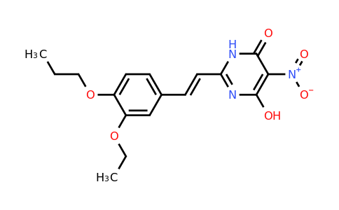 797779-27-2 | (E)-2-(3-ethoxy-4-propoxystyryl)-6-hydroxy-5-nitropyrimidin-4(3H)-one