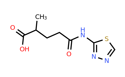 799258-41-6 | 5-((1,3,4-Thiadiazol-2-yl)amino)-2-methyl-5-oxopentanoic acid