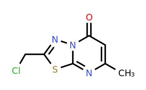 81516-46-3 | 2-(Chloromethyl)-7-methyl-5H-[1,3,4]thiadiazolo[3,2-a]pyrimidin-5-one