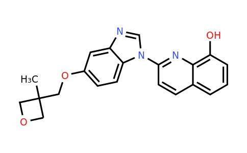 816463-38-4 | 2-(5-((3-Methyloxetan-3-yl)methoxy)-1H-benzo[d]imidazol-1-yl)quinolin-8-ol