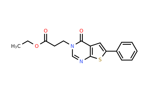 819847-41-1 | Ethyl 3-{4-oxo-6-phenyl-3h,4h-thieno[2,3-d]pyrimidin-3-yl}propanoate