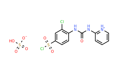 2-(3-(2-Chloro-4-(chlorosulfonyl)phenyl)ureido)pyridin-1-ium hydrogen sulfate