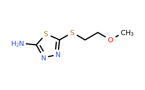82381-77-9 | 5-[(2-Methoxyethyl)thio]-1,3,4-thiadiazol-2-amine